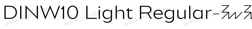 DINW10 Light Regular字体转换